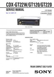CDX-GT22W Service Manual