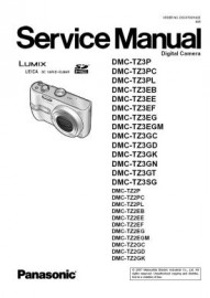 Lumix DMC-TZ3 Service Manual