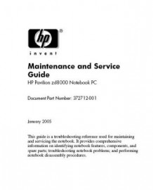 Pavilion zd8000 Service Manual